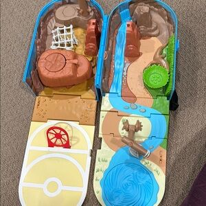 Pokémon Adventure Playset with Waterfall and Forest Theme, folds into backpack